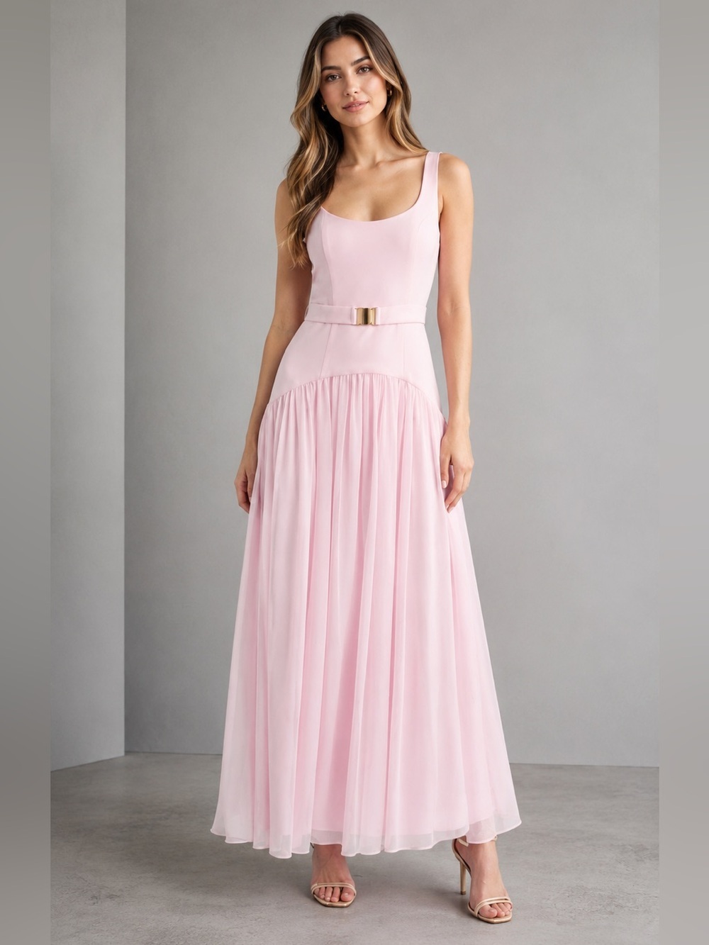 Hutch Drop waist sleeveless Maxi Dress Size 14 B3090